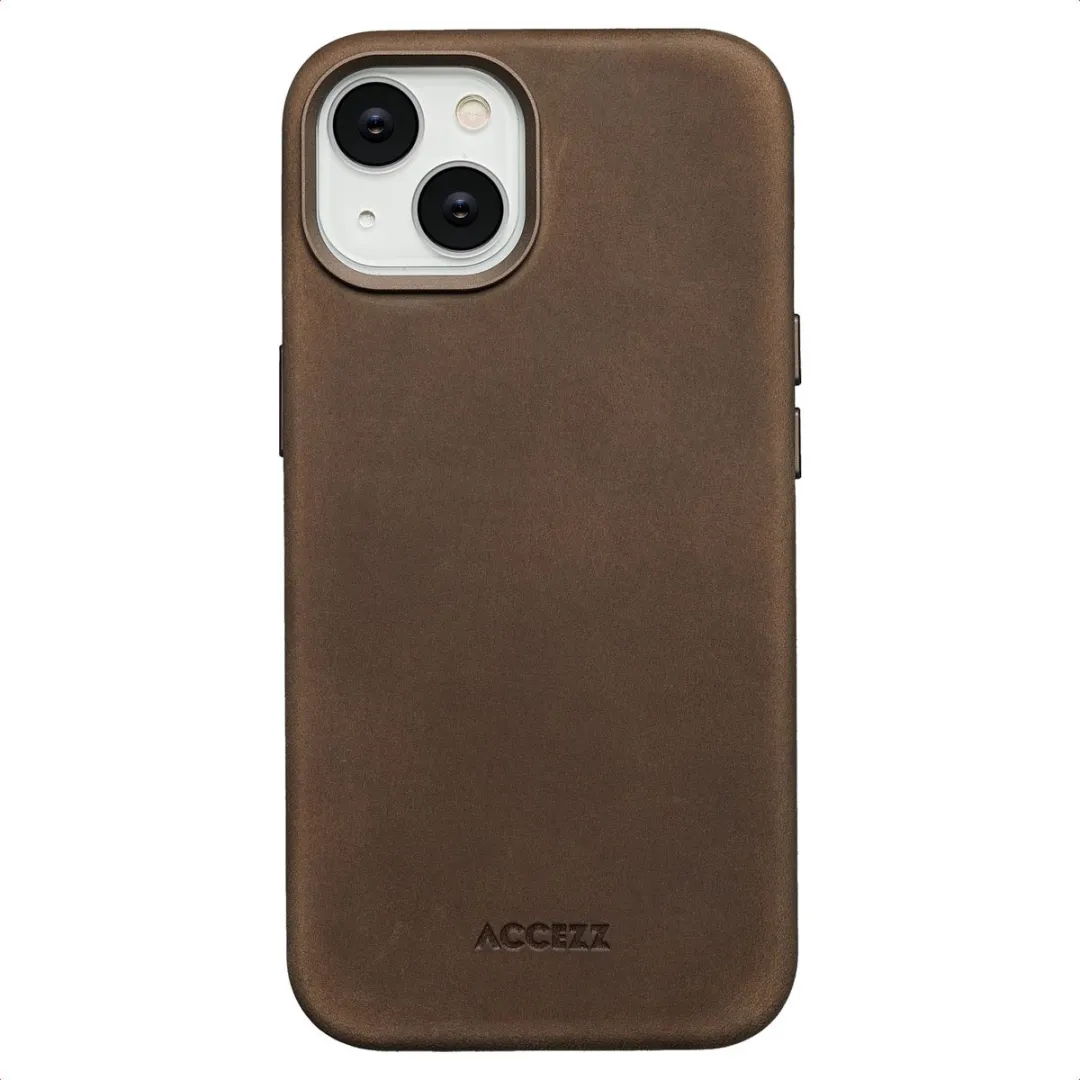 Accezz Hoesje iPhone 14 Vintage Leather
