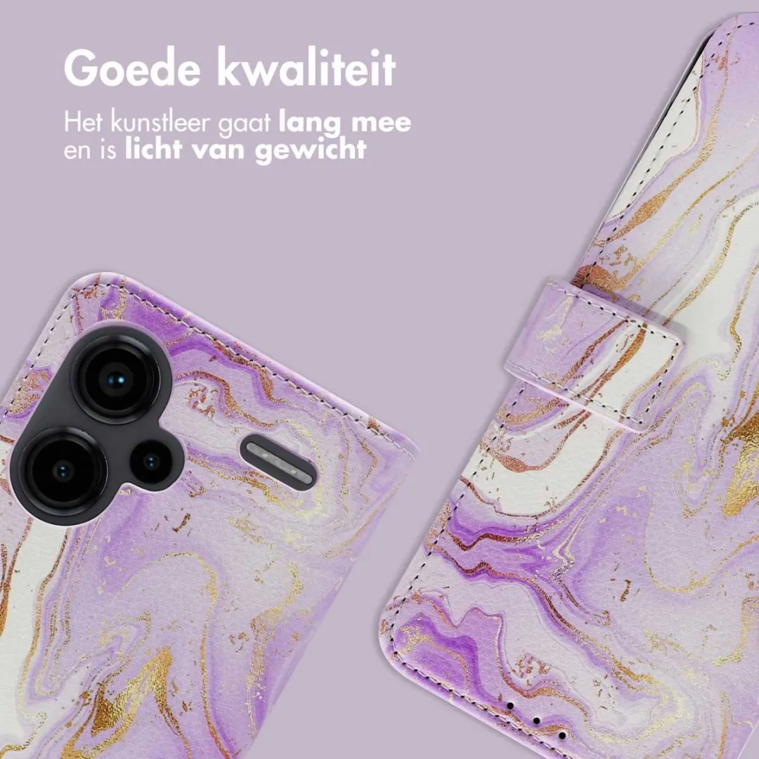 Imoshion Hoesje Xiaomi Redmi Note 13 Pro+ - Purple Marble