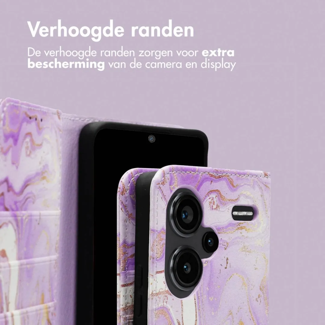 Imoshion Hoesje Xiaomi Redmi Note 13 Pro+ - Purple Marble