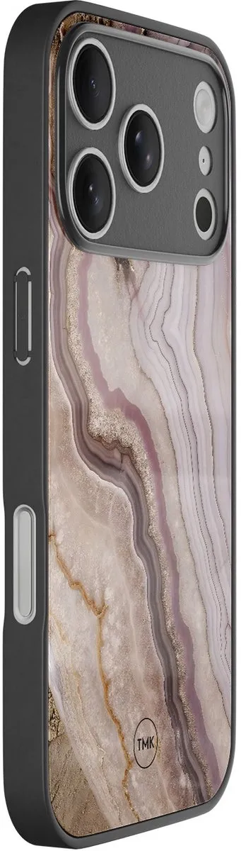 Casevibes iPhone 17 Pro Hoesje Blauw - Blush Marble