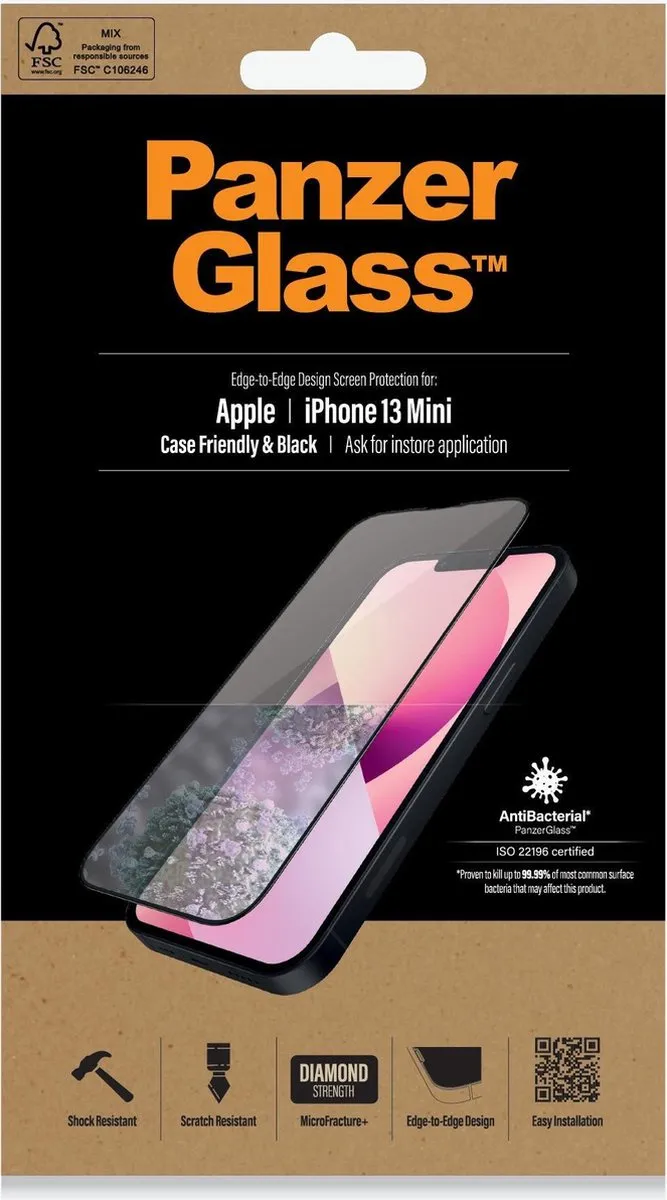 PanzerGlass PZ-PRO2744 iPhone 13 Mini Schermbeschermer