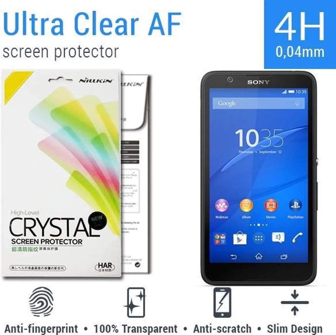 Nillkin AF Ultra Clear Schermbeschermer Sony Xperia E4