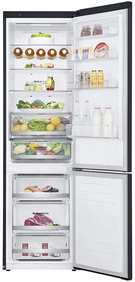 LG GBB72MCDMN Koel-Vriescombinatie 384L - Zwart