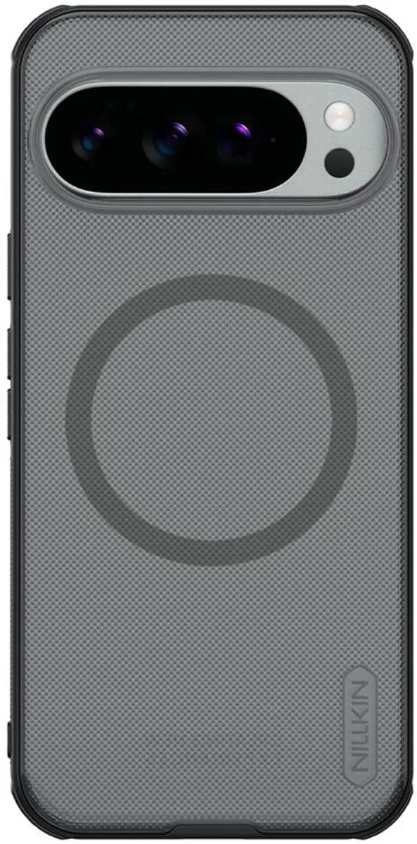 Nillkin Frosted Shield Hoesje Pixel 10 Pro XL - MagSafe/Qi2 - Transparant Zwart