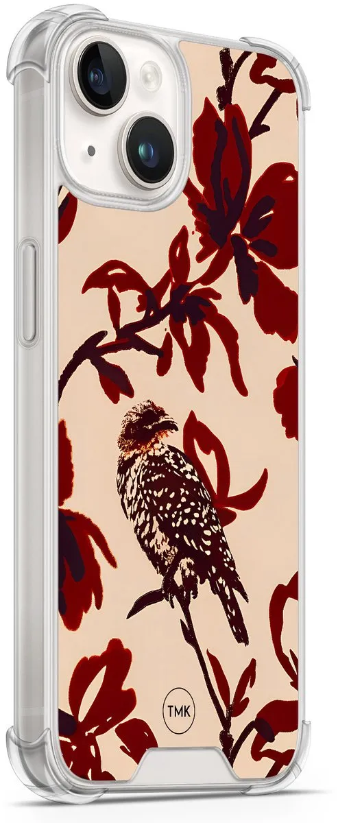 Casevibes iPhone 14 Shockproof Hoesje Bloemenpracht - Rood