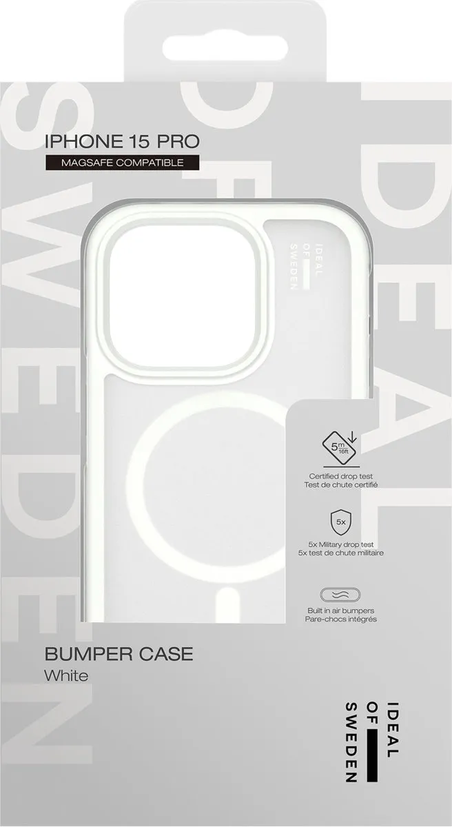 iDeal of Sweden Bumper Case iPhone 15 Pro - Cloudy White - IDBPCMS-I2361P-517