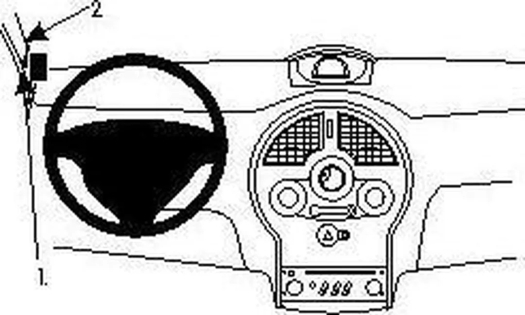 Brodit ProClip 804456 Houder - Renault Modus 2005-2013 - Links - Zwart