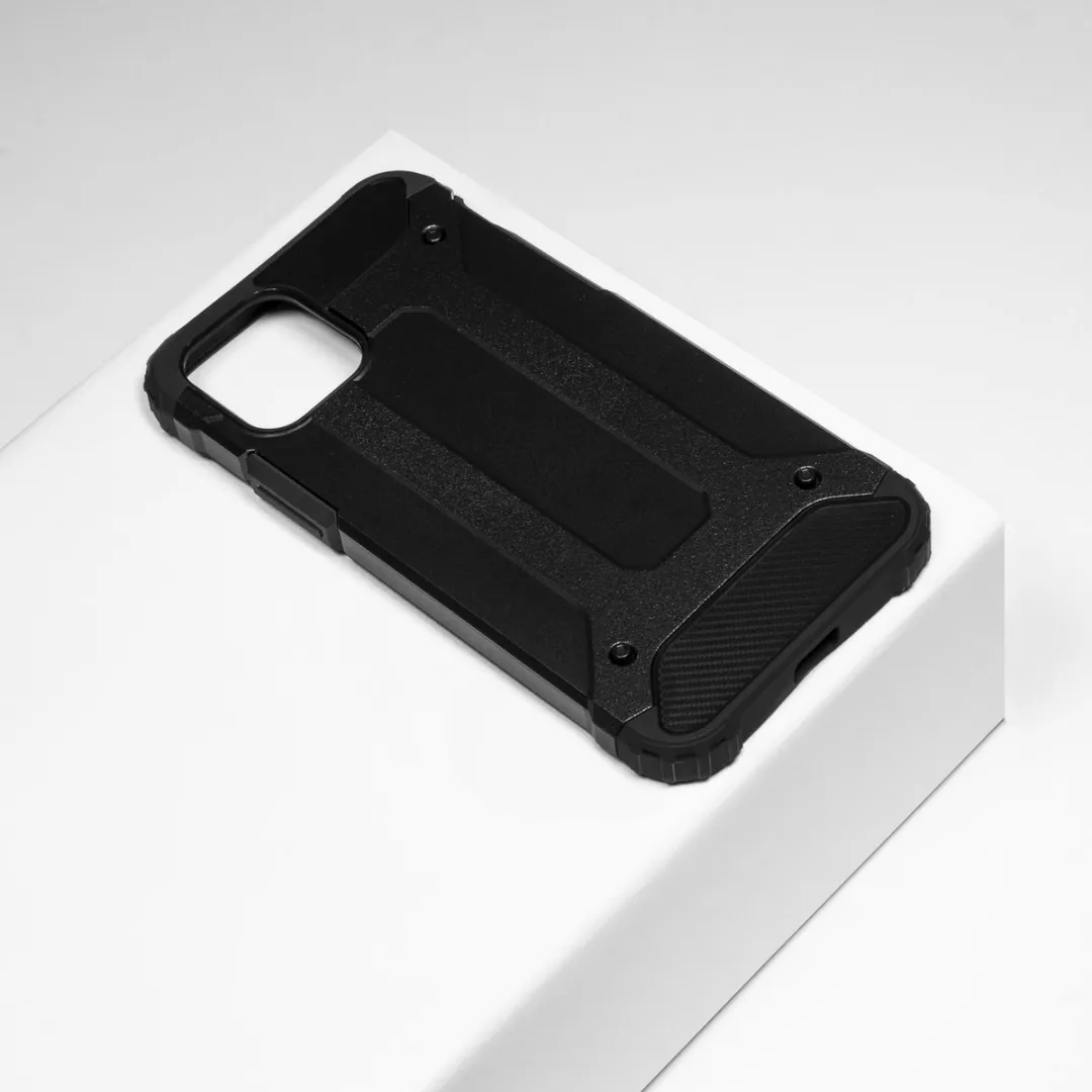 BMAX Classic Armor iPhone 12 Pro Hoesje - Zwart