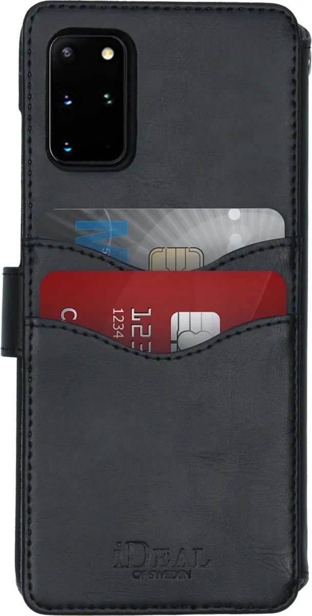 iDeal of Sweden STHLM Wallet Black Hoesje Galaxy S20 Plus - Zwart - afbeelding 2 van 6