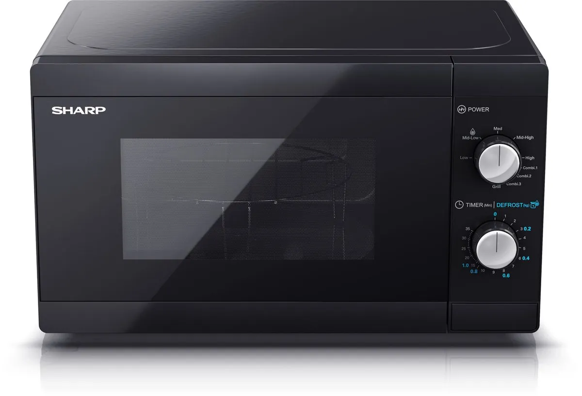 Sharp YC-MG01E-B Magnetron Grill 800W 20L - Zwart - afbeelding 6 van 6