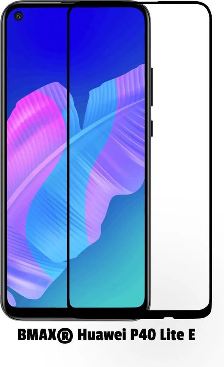 BMAX Screenprotector Huawei P40 Lite E - 2 Stuks - Zwart