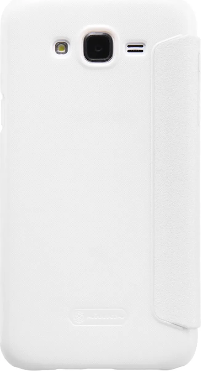 Nillkin New Sparkle PU Leather View Book Case - Samsung Galaxy J7 Wit - afbeelding 2 van 2