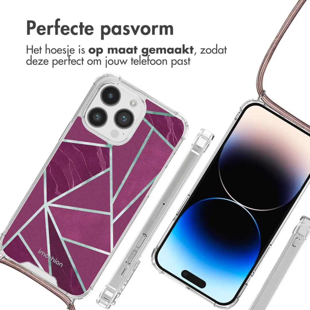 Imoshion Hoesje iPhone 14 Pro Bordeaux Graphic
