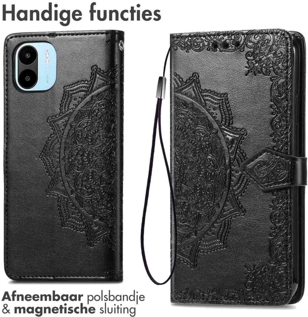imoshion Hoesje Xiaomi Redmi A1/A2 - 3 Pasjes - Zwart