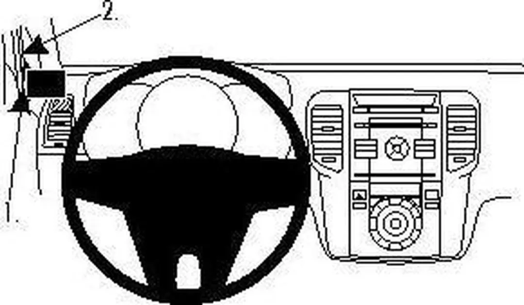 Brodit ProClip Zwart Kunststof - Hyundai ix20/Venga 804449