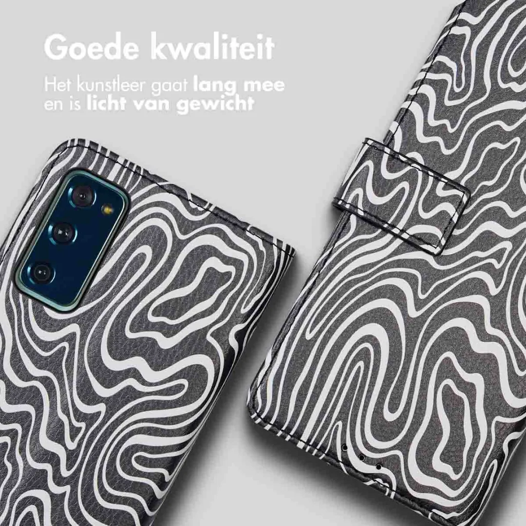 Imoshion Bookcase Hoesje Samsung Galaxy S20 FE - 3 Pasjes - Black & White