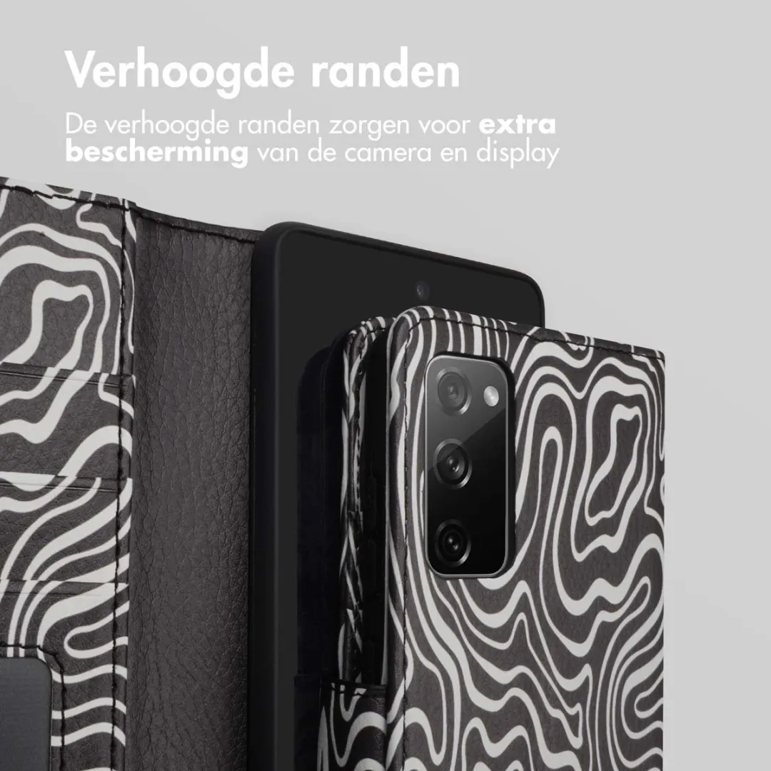 Imoshion Bookcase Hoesje Samsung Galaxy S20 FE - 3 Pasjes - Black & White