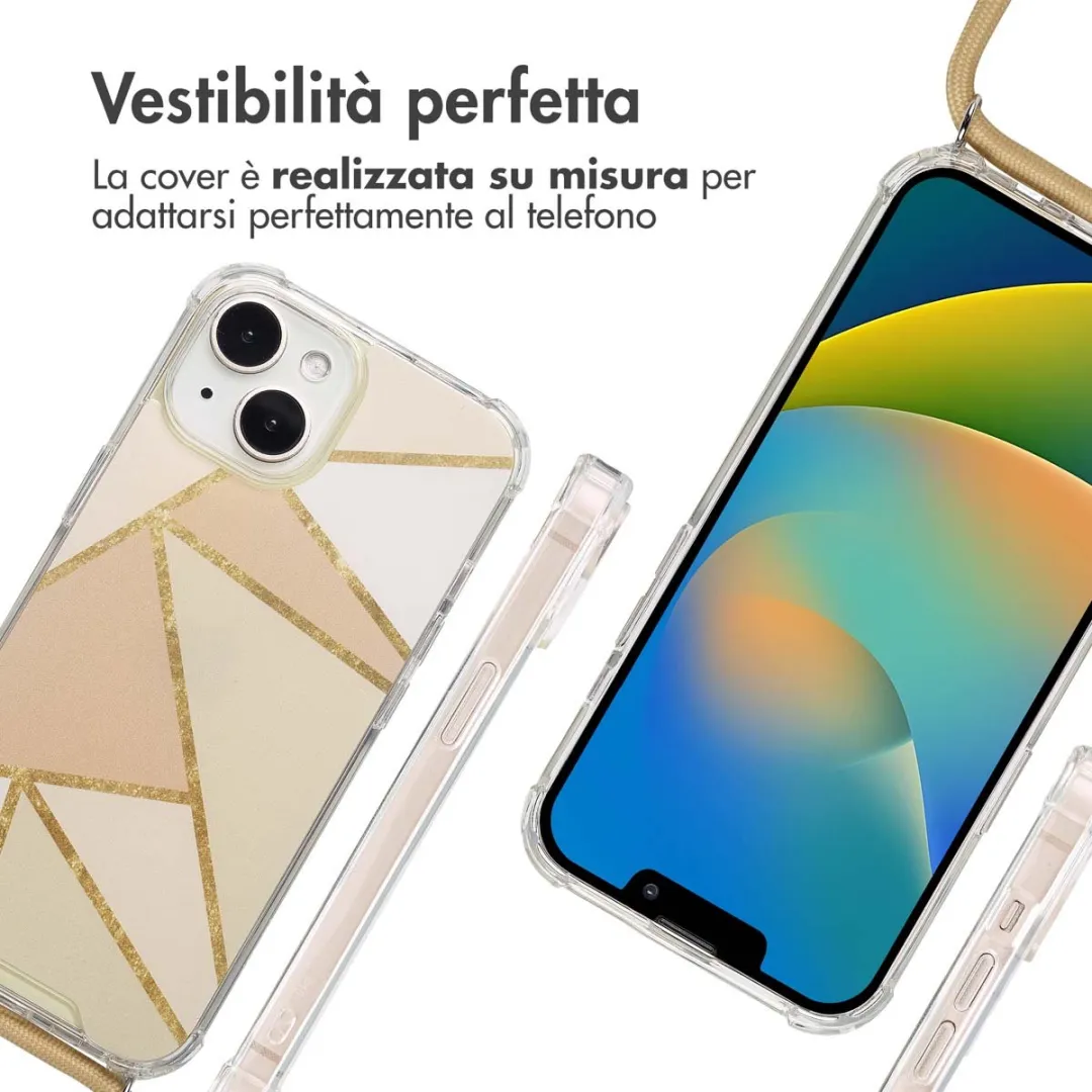 Imoshion iPhone 15 Hoesje Beige Graphic - afbeelding 4 van 6