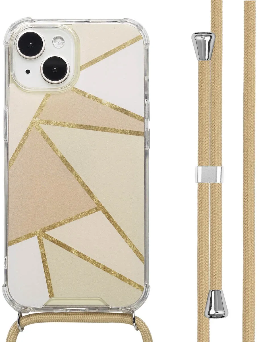Imoshion iPhone 15 Hoesje Beige Graphic