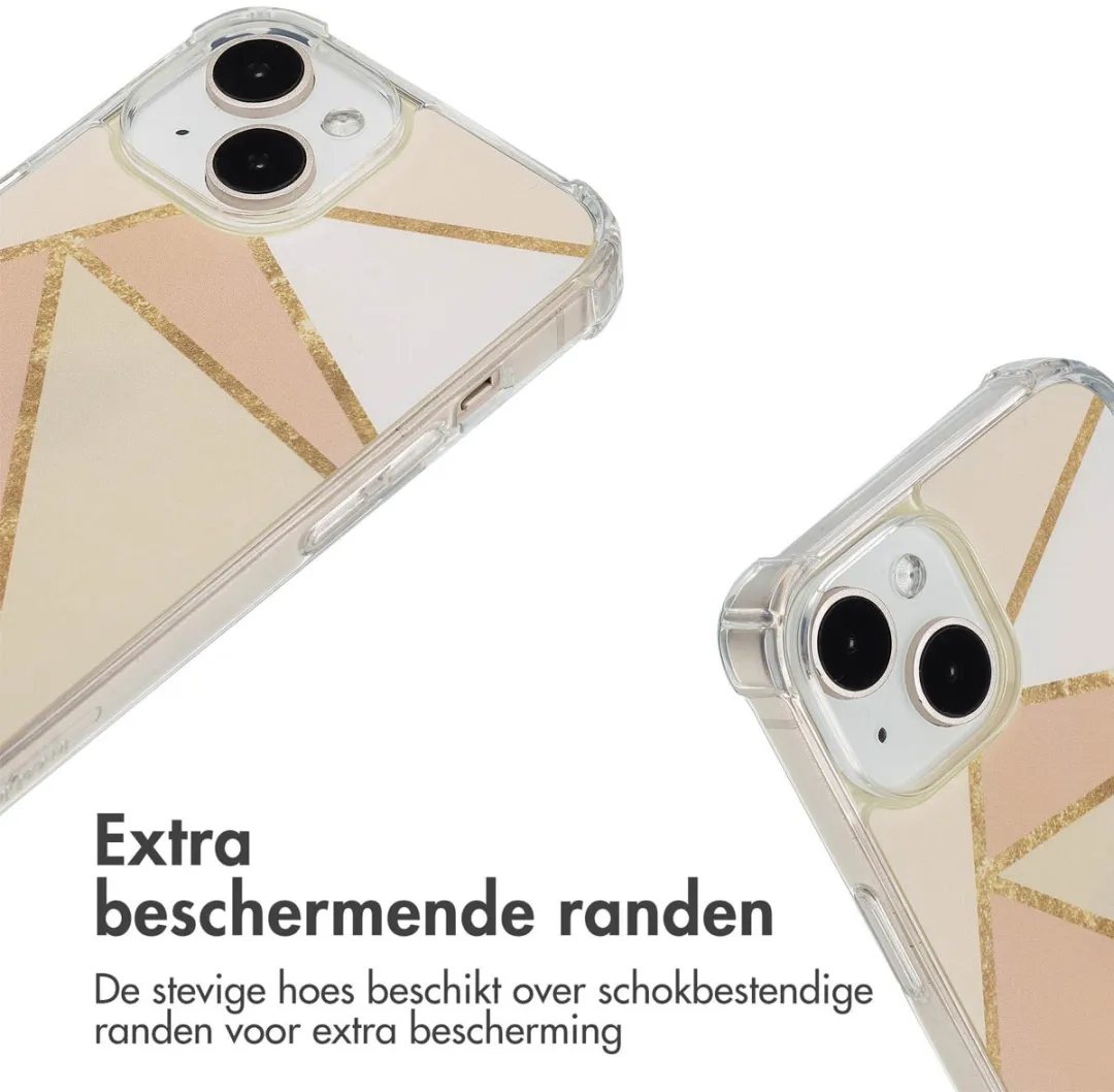 Imoshion iPhone 15 Hoesje Beige Graphic - afbeelding 2 van 6