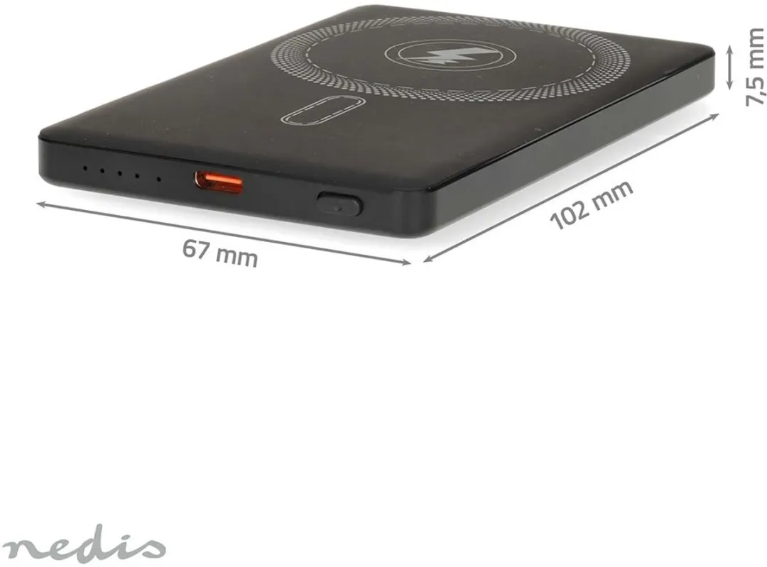 Nedis PBKWL20W025BK Powerbank 5000mAh - Zwart