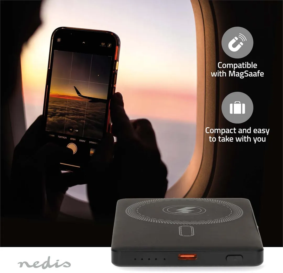 Nedis PBKWL20W025BK Powerbank 5000mAh - Zwart