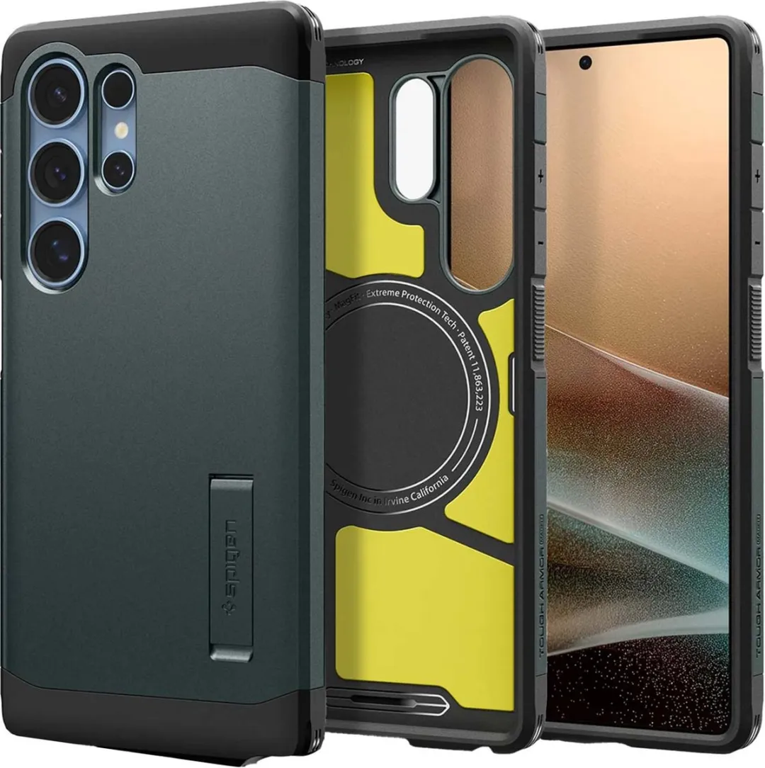 Spigen Tough Armor 13259 Hoesje - Abyss Groen