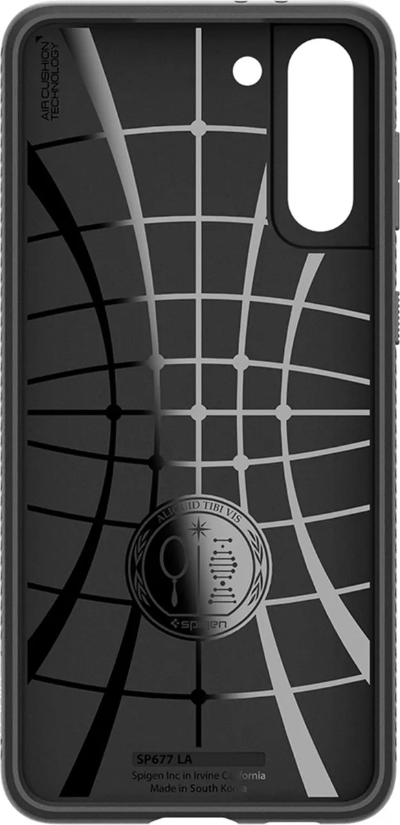 Spigen Samsung Galaxy S21 Hoesje Liquid Air Mat - Zwart - afbeelding 6 van 6