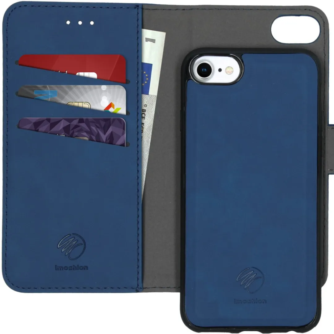 Imoshion Hoesje iPhone SE/8/7 - 2-in-1 Bookcase Donkerblauw