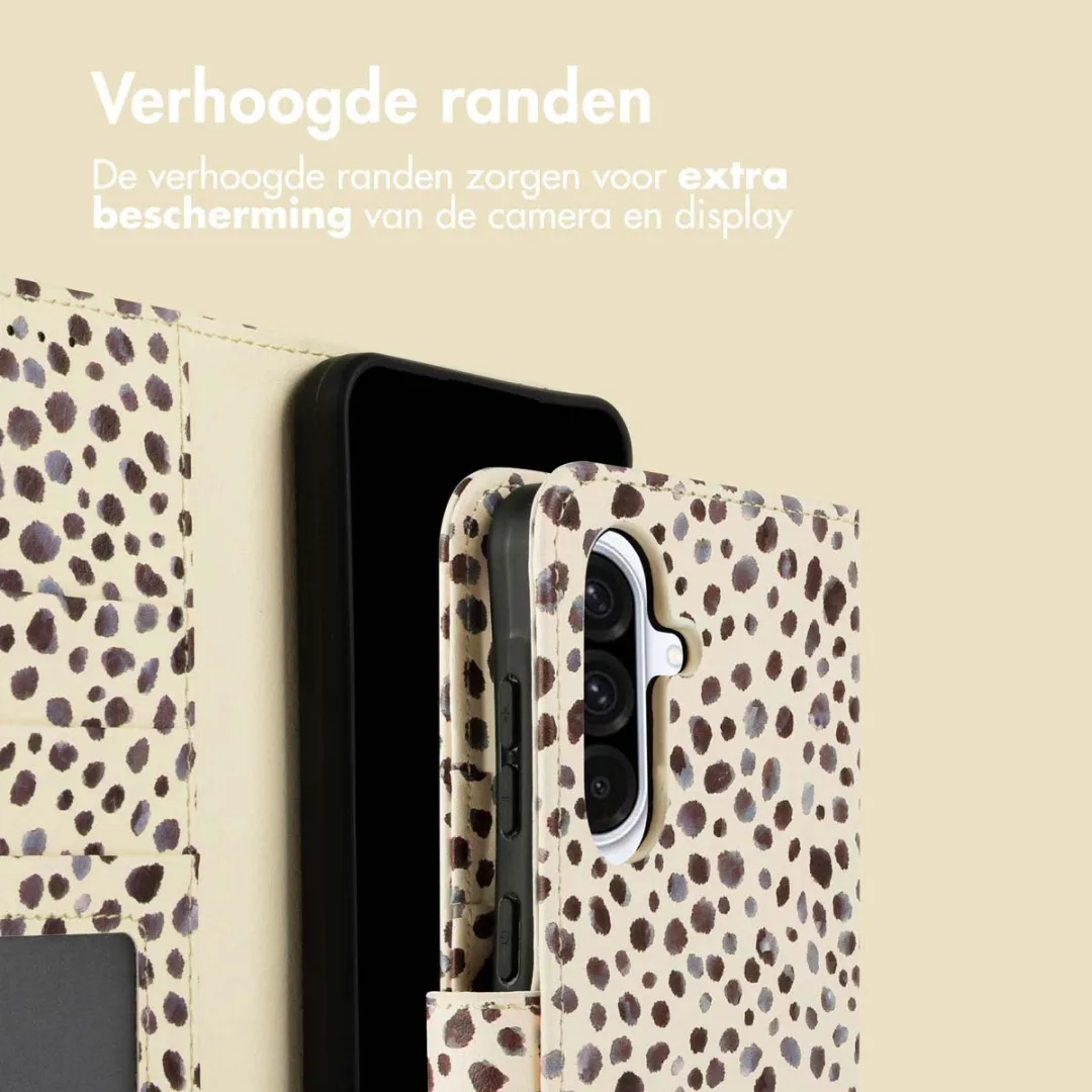 Imoshion Samsung Galaxy A36 Hoesje - Black And White Dots - 3 Pasjes - afbeelding 6 van 6