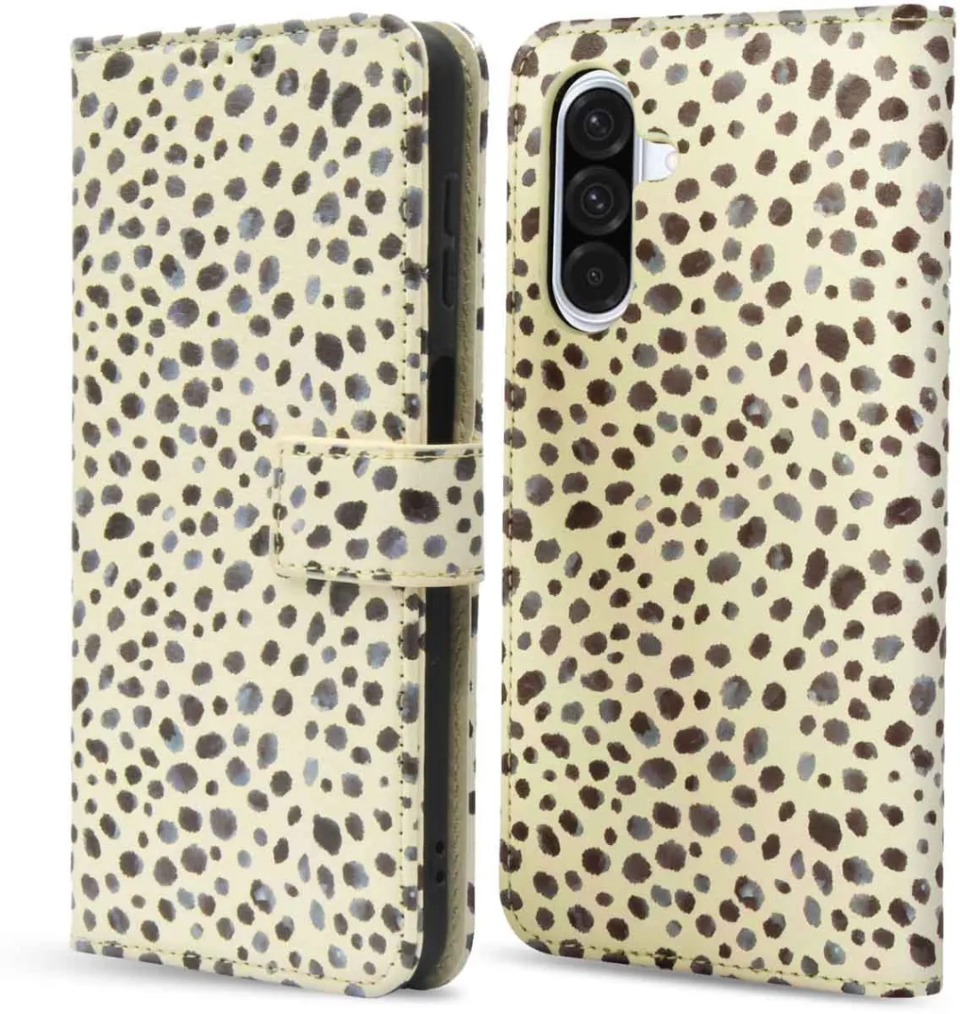 Imoshion Samsung Galaxy A36 Hoesje - Black And White Dots - 3 Pasjes