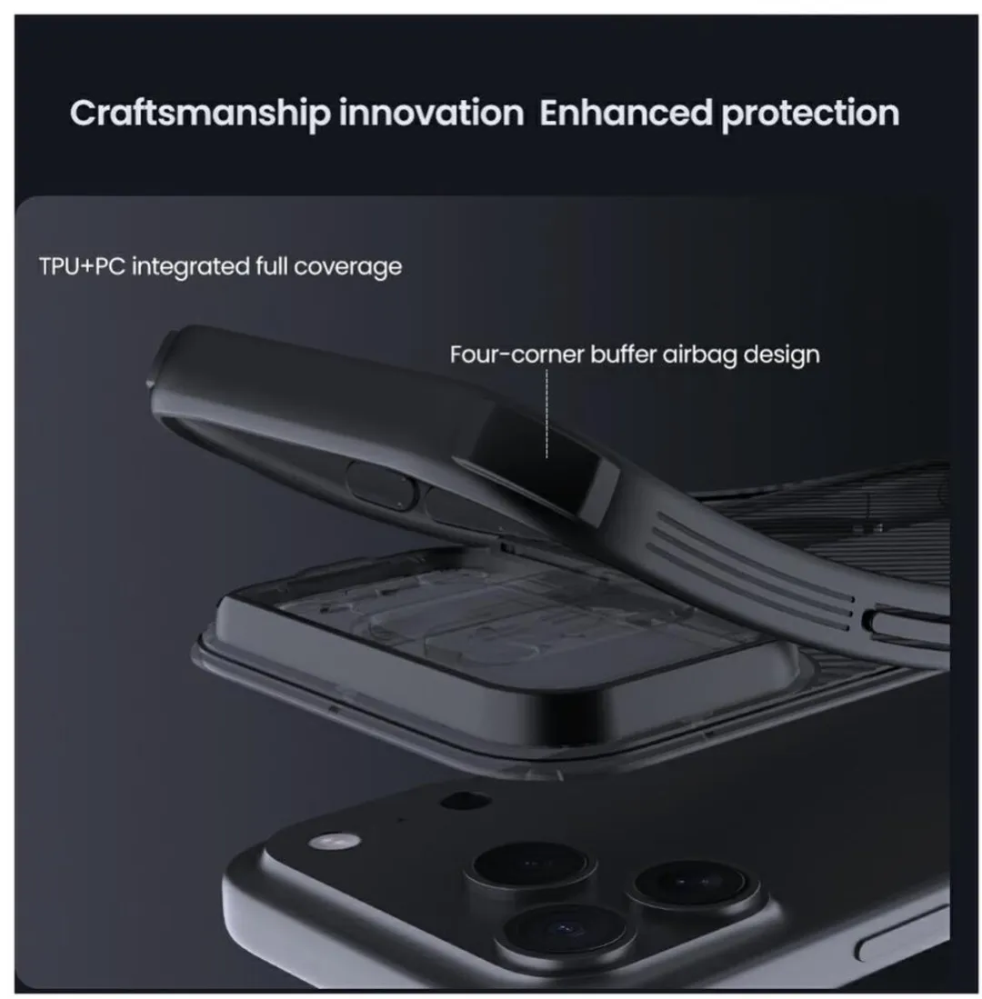 Nillkin CamShield Magnetisch Hoesje iPhone 17 Pro Max - MagSafe/Qi2 - Transparant Zwart