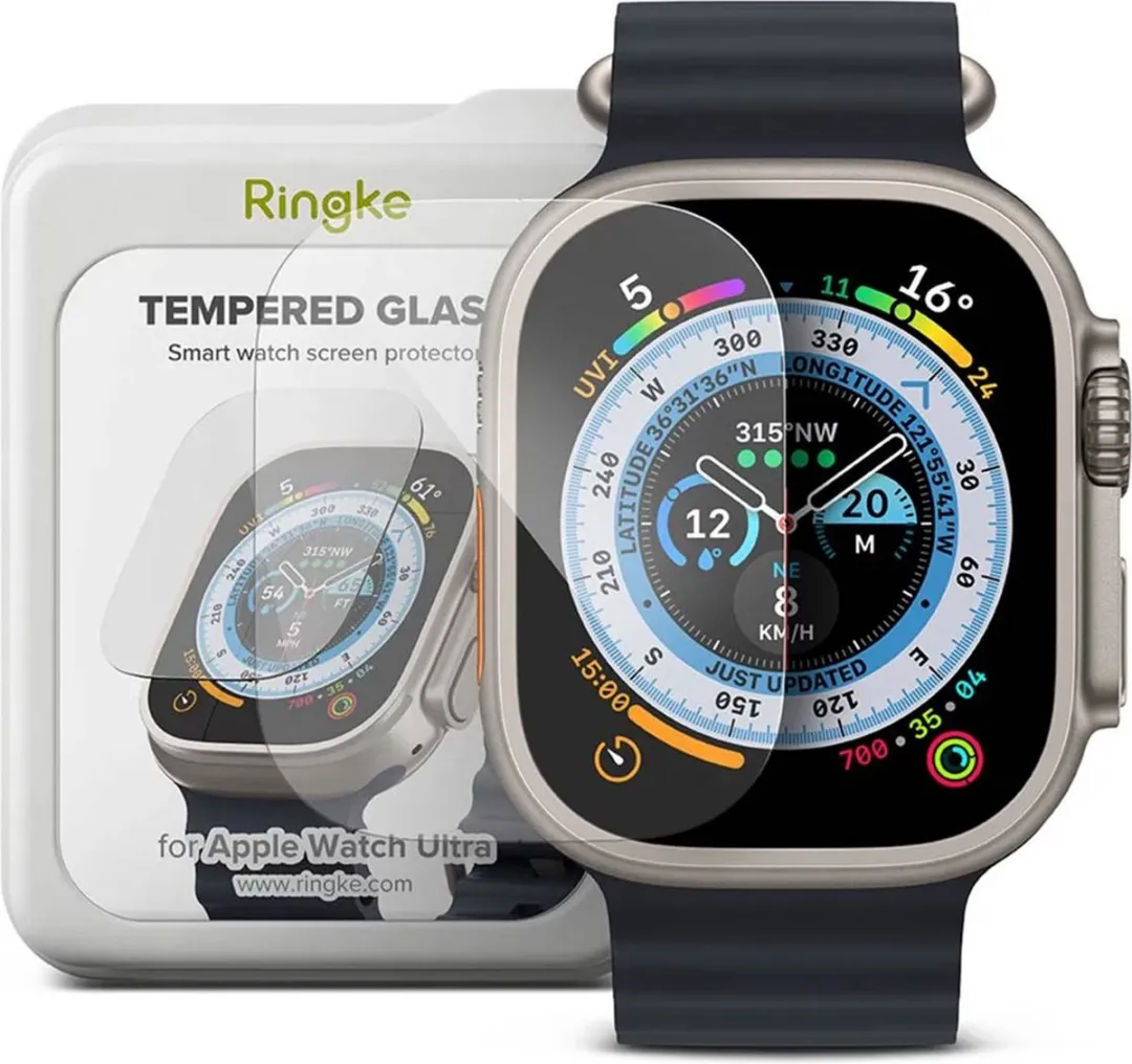 Ringke Tempered Glass Screenprotector Apple Watch Ultra 2 49mm