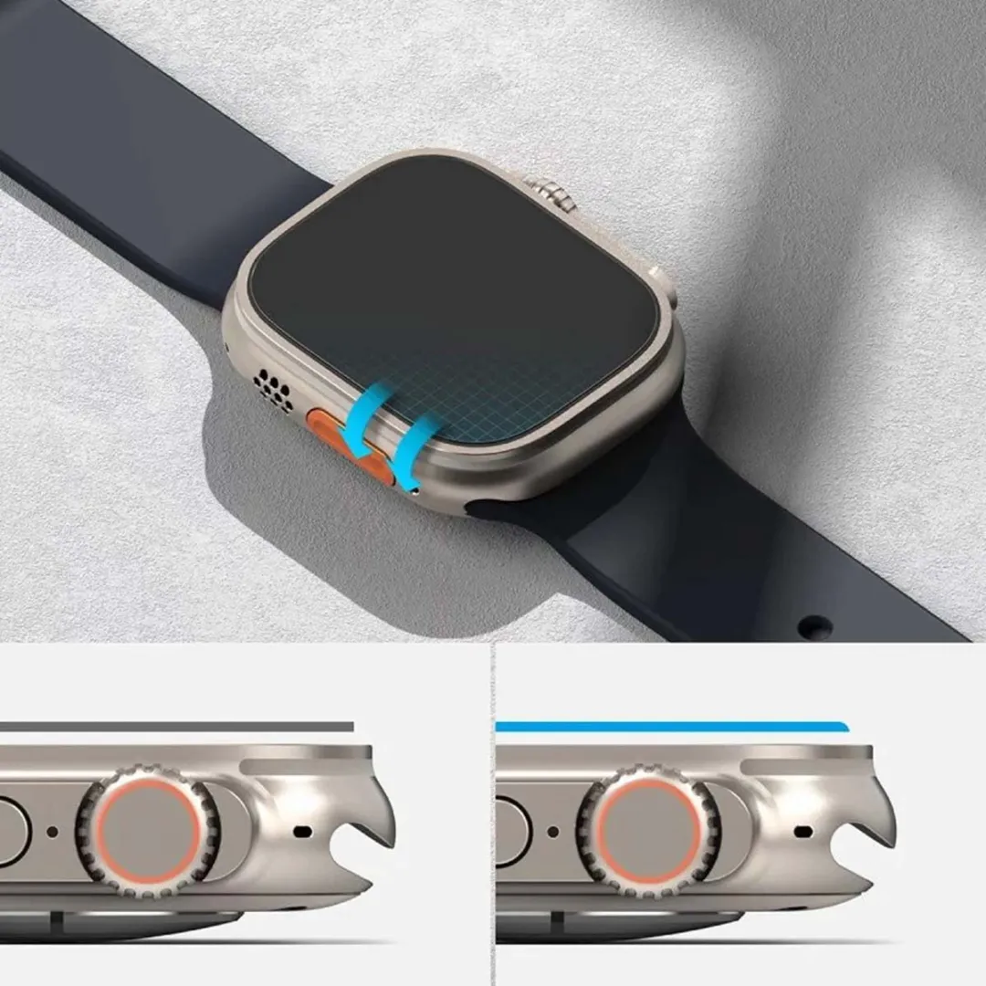 Ringke Tempered Glass Screenprotector Apple Watch Ultra 2 49mm - 4 Stuks