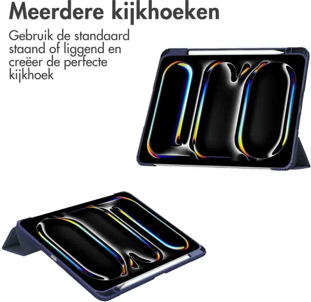 Imoshion SH00074580 Tablethoes - Trifold Hardcase Bookcase - Donkerblauw