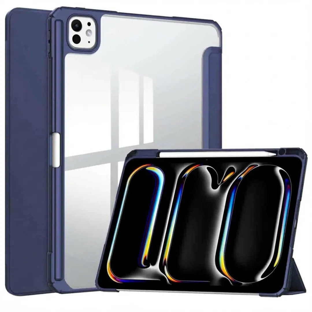 Imoshion SH00074580 Tablethoes - Trifold Hardcase Bookcase - Donkerblauw