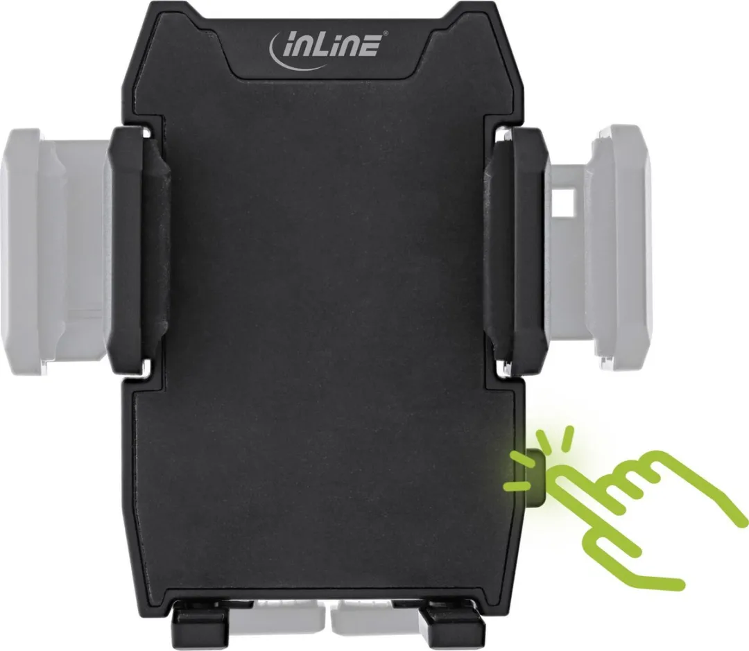 InLine 23156O Autohouder Smartphone - Raam/Luchtrooster - Zwart