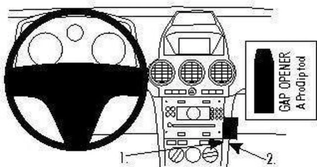 Brodit ProClip Opel Antara 2007-2015 Houder - Grijs
