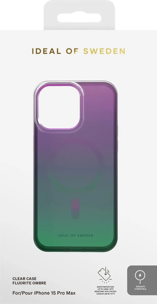 iDeal of Sweden Clear Case MagSafe iPhone 15 Pro Max Fluorite Ombre - IDCLCMS-I2367P-479