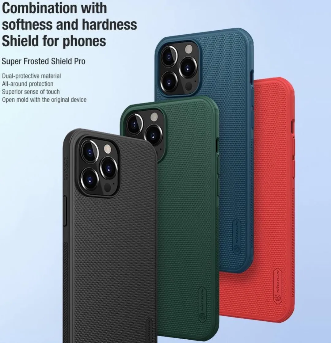 Nillkin Super Frosted Shield Pro iPhone 13 Pro - Groen - afbeelding 5 van 6