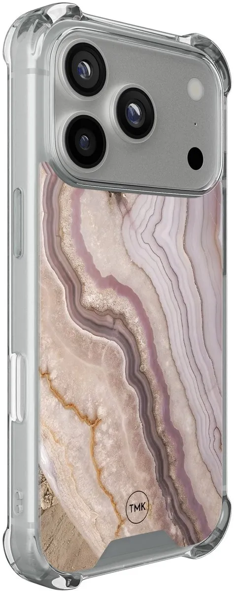 Casevibes iPhone 17 Pro Shockproof Hoesje - A/i17P/S/010 - Blush Marble