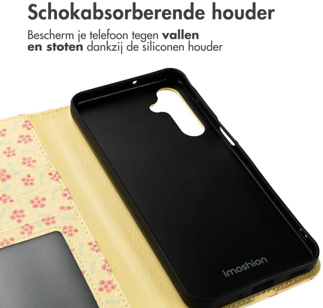 Imoshion Galaxy A16 Hoesje - 3 Pasjes - Sunny Yellow Petite Flowers