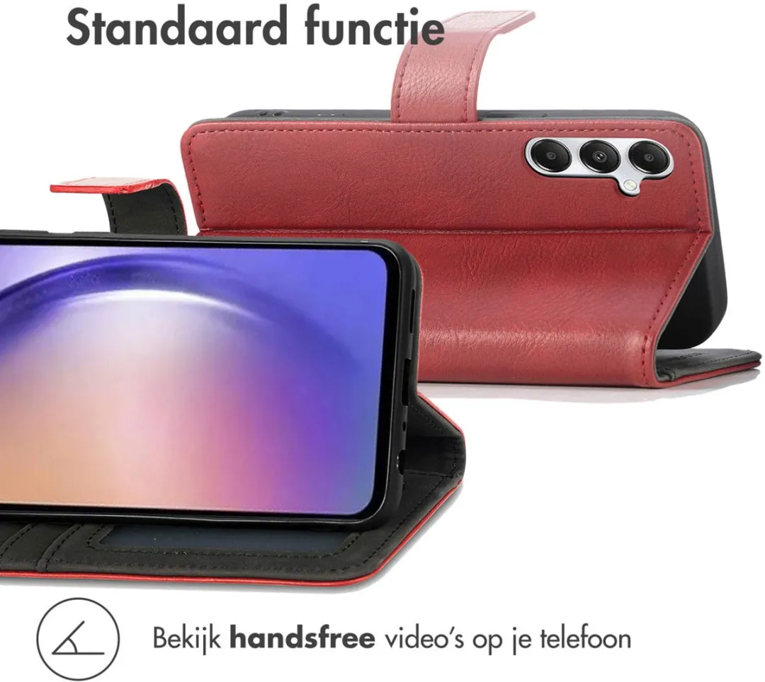 Imoshion Hoesje Samsung Galaxy A55 - 3 Pasjes - Rood