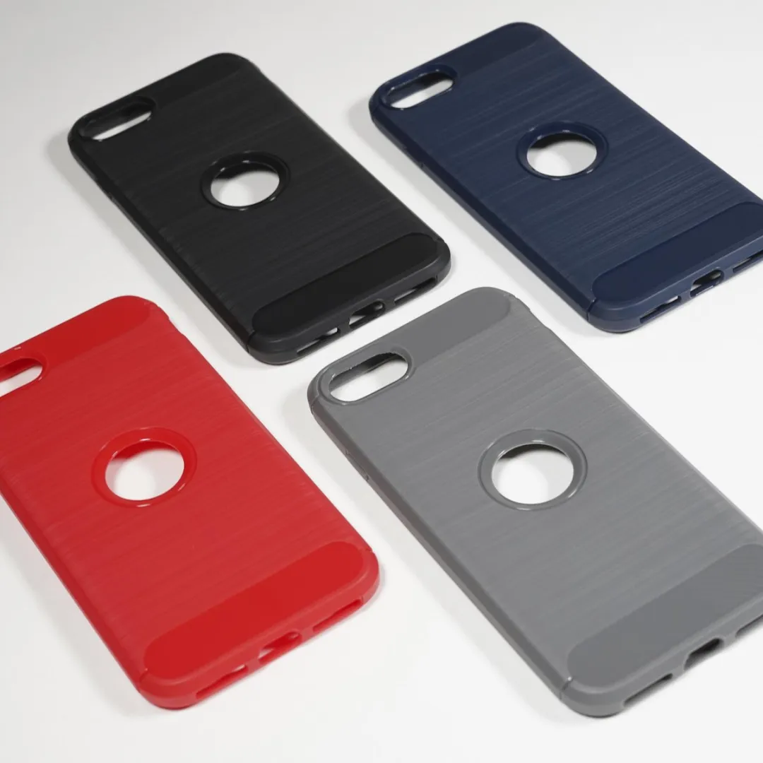 BMAX Carbon Soft Case iPhone SE 2020 - Blauw