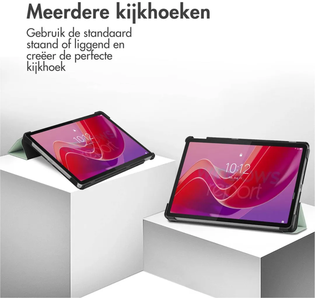 Imoshion SH00072012 Tablethoes - Lenovo Tab M11 - Trifold Bookcase - Lichtgroen