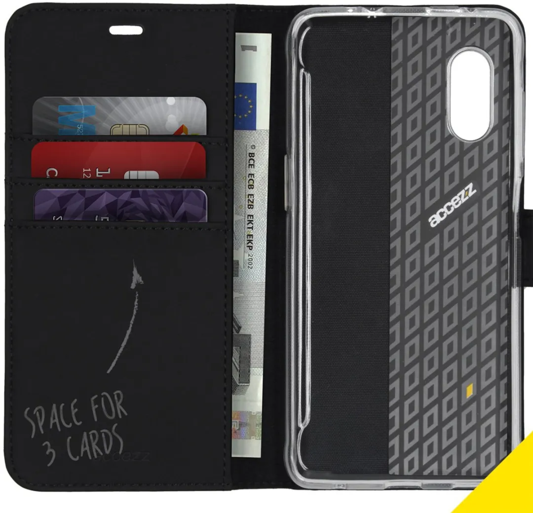 Accezz Hoesje Samsung Galaxy Xcover Pro - Wallet Zwart
