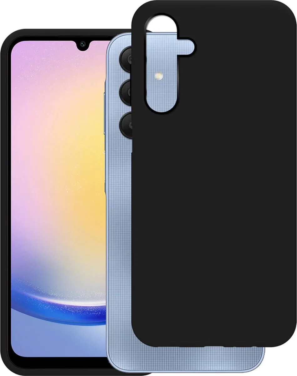 Just in Case Cazy Hoesje Samsung Galaxy A25 - Siliconen - Zwart - 8445735