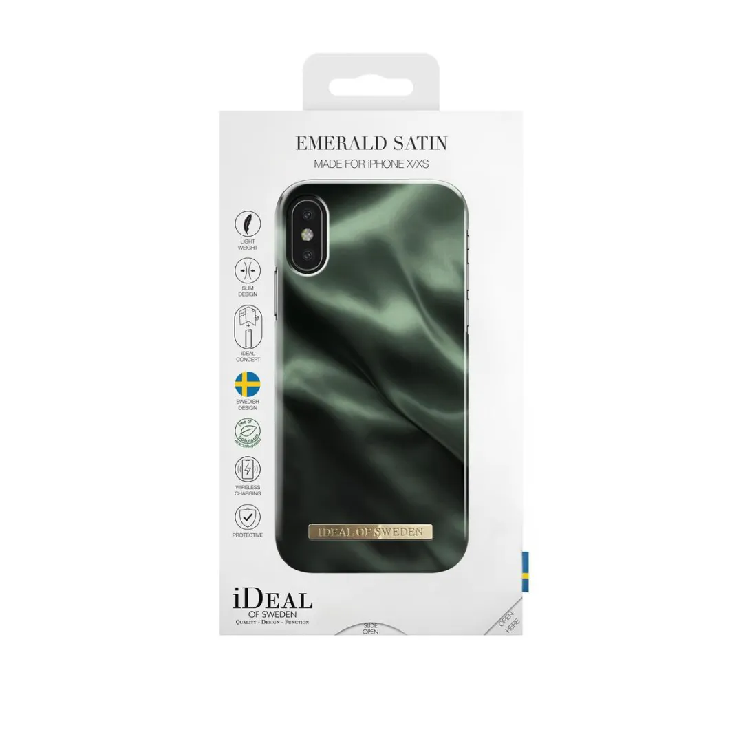 iDeal of Sweden iPhone XS/X Fashion Hoesje - Emerald Satin