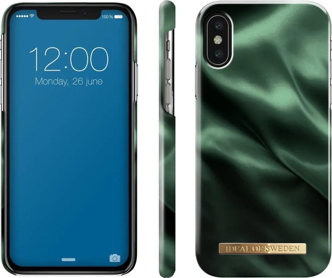 iDeal of Sweden iPhone XS/X Fashion Hoesje - Emerald Satin