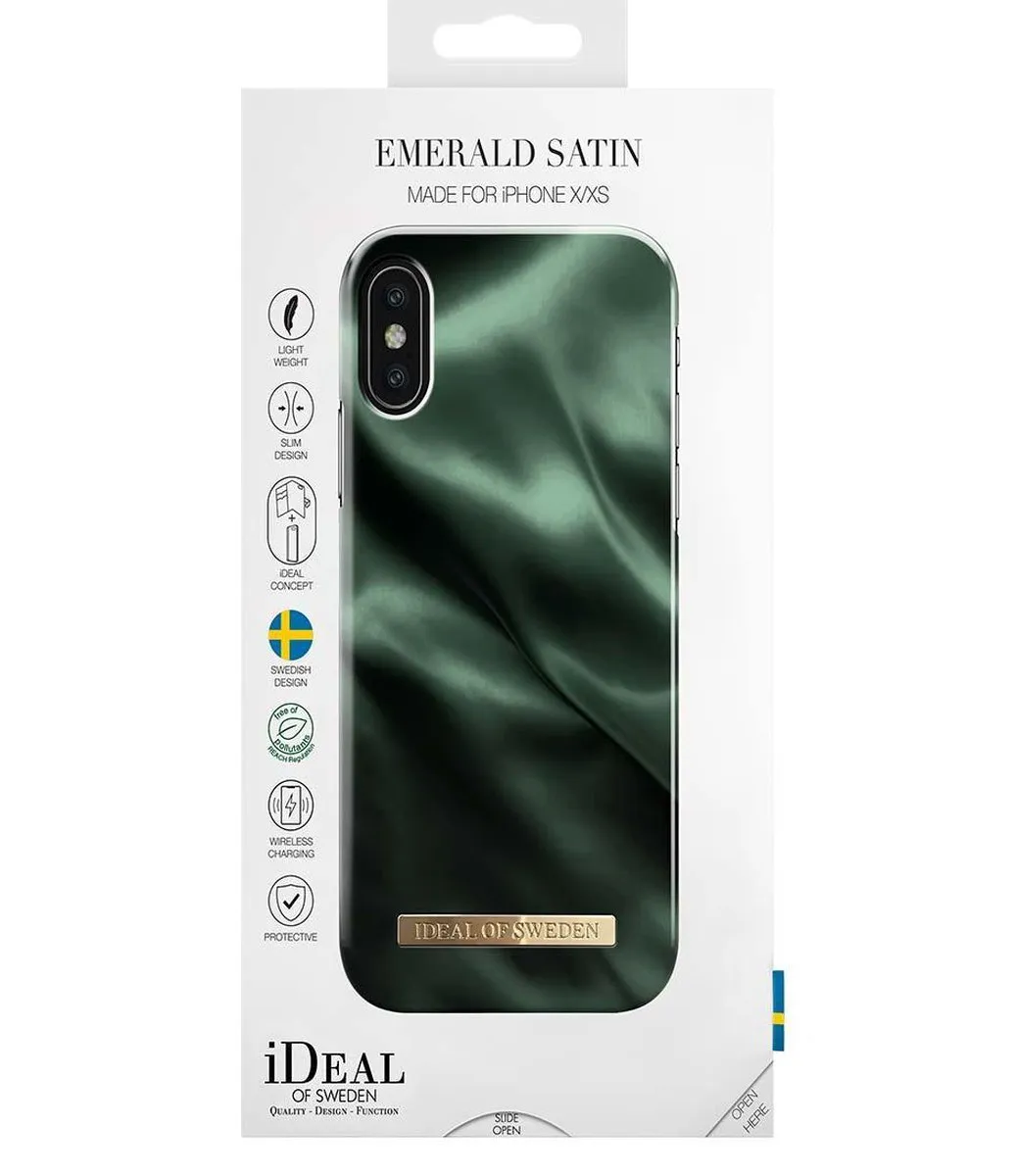 iDeal of Sweden iPhone XS/X Fashion Hoesje - Emerald Satin